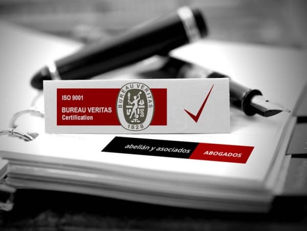 Bufete Abellán Asociados obtiene la Certificación ISO 9001 en Servicios Legales